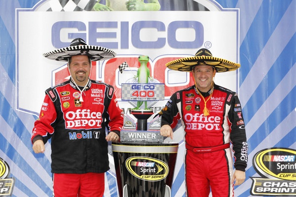 Well, the smart money was on Jimmie Johnson, but now.....